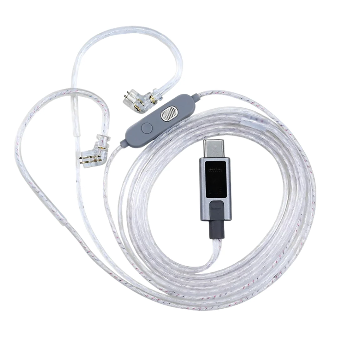 New KZ M2 Dual-Mic Silver-Plated OFC Earphone Cable